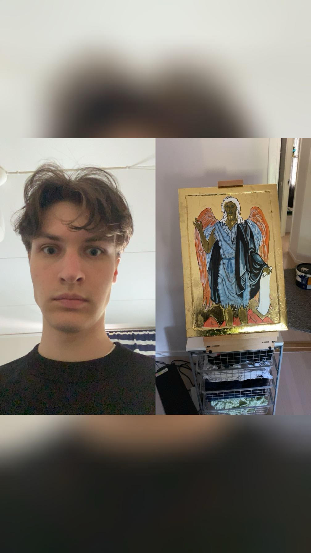 Artist with finished icon